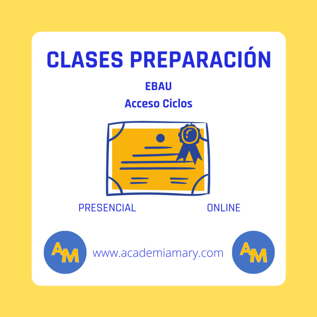 clases preparacion acceso ciclo medio superior ebau 2021 canarias tenerife